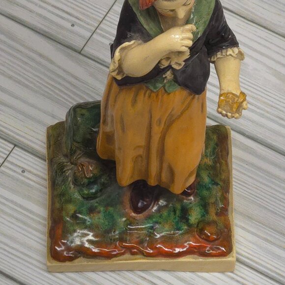 Vintage 20th Century Borghese Chalkware/Plaster Statuette - Picture 10 of 12